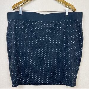 Torrid • Black Gold Studded Pencil Skirt